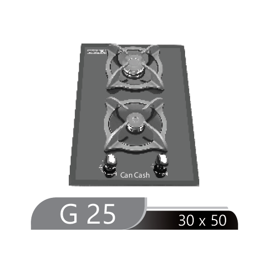 اجاق گاز دوشعله شیشه مدل G25